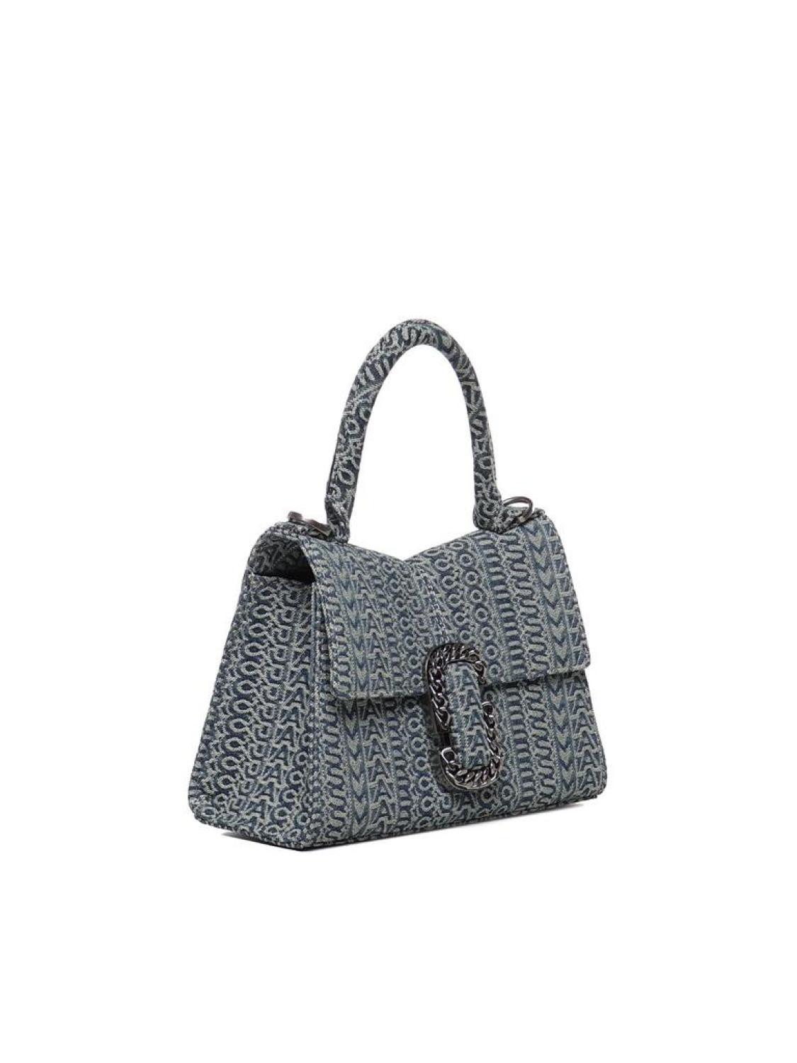Marc Jacobs Monogram Chain-Link Detailed Denim Tote Bag