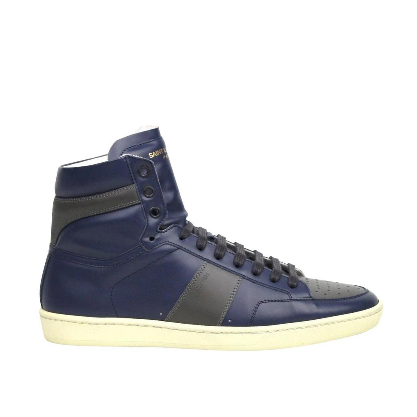 Saint Laurent Men's Hi Top blue / Leather Shoes