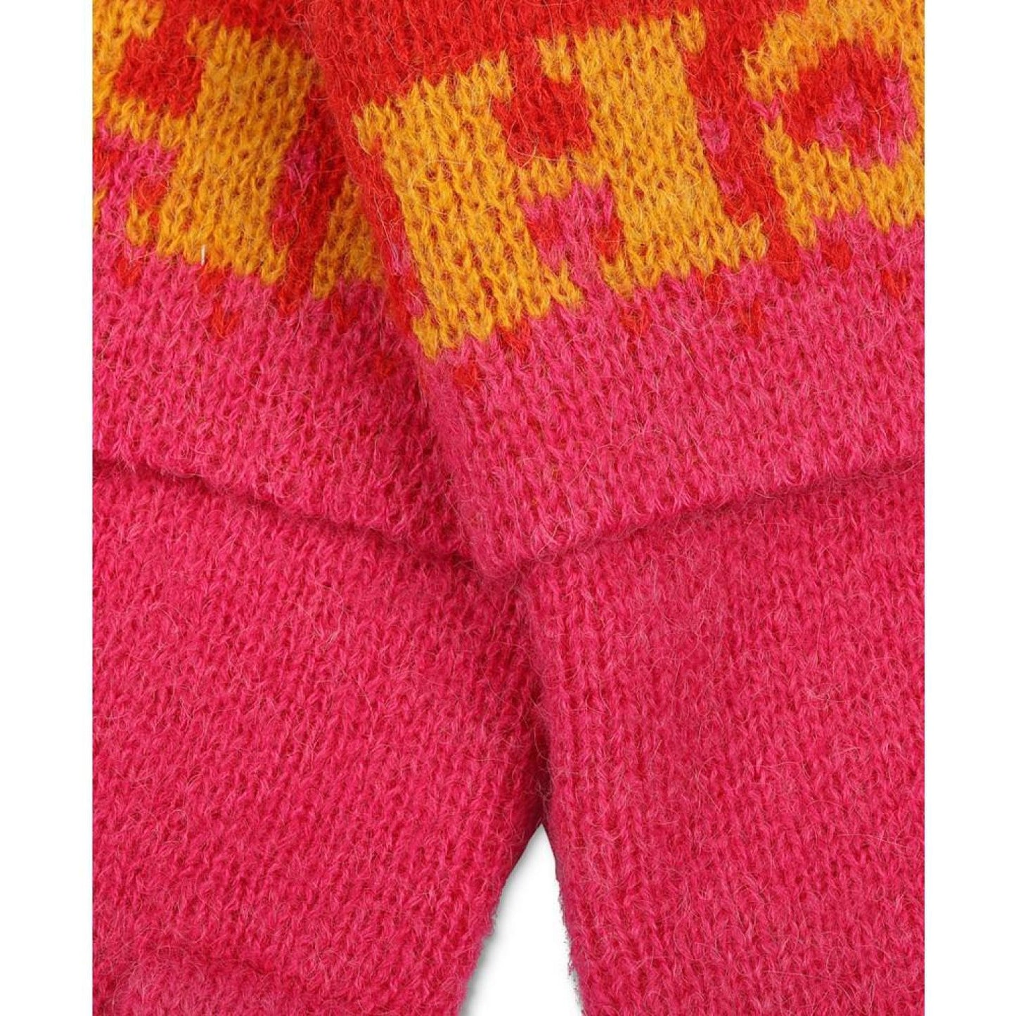 Women's Colorblocked Logo Mittens
