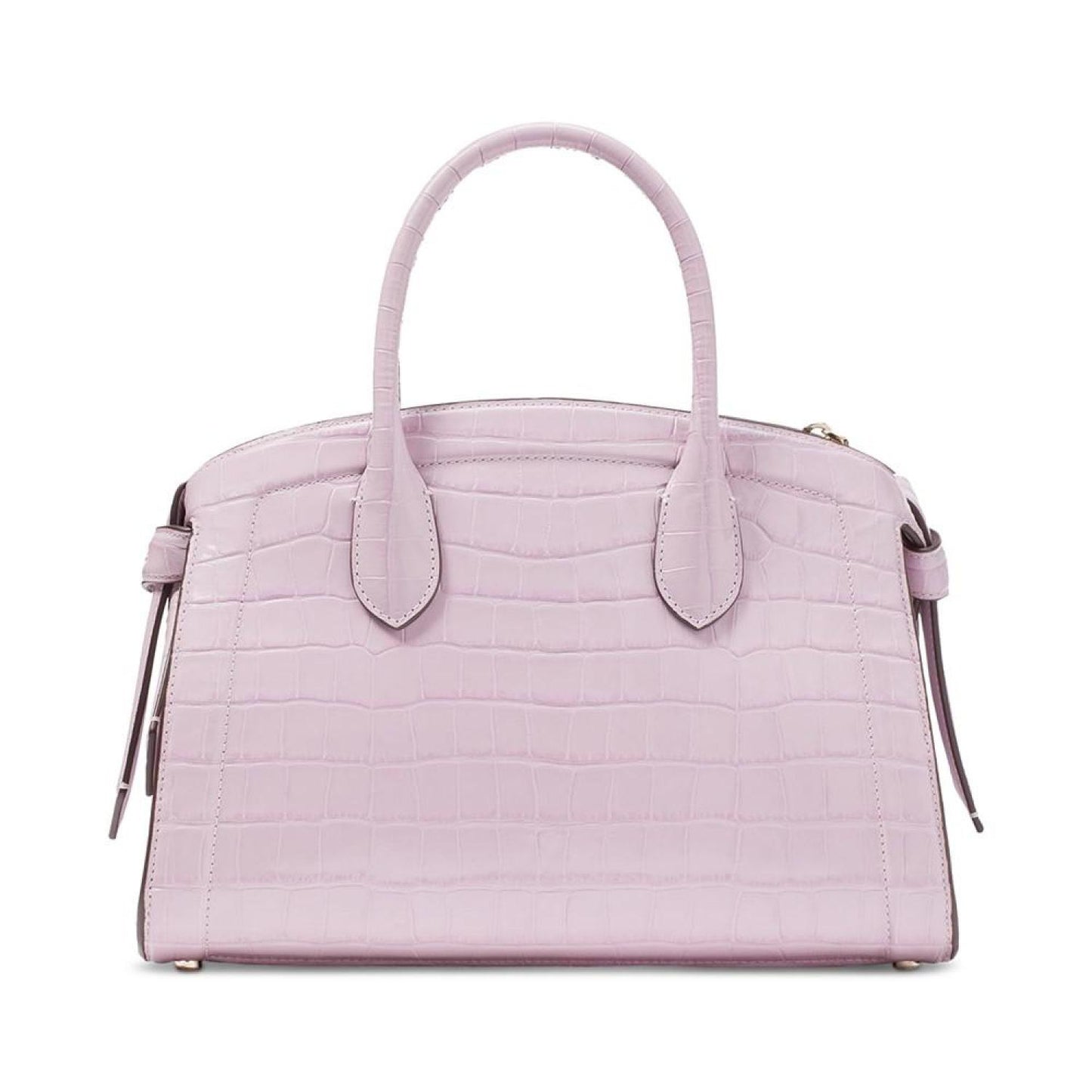 Knott Croc Embossed Leather Medium Zip Top Satchel