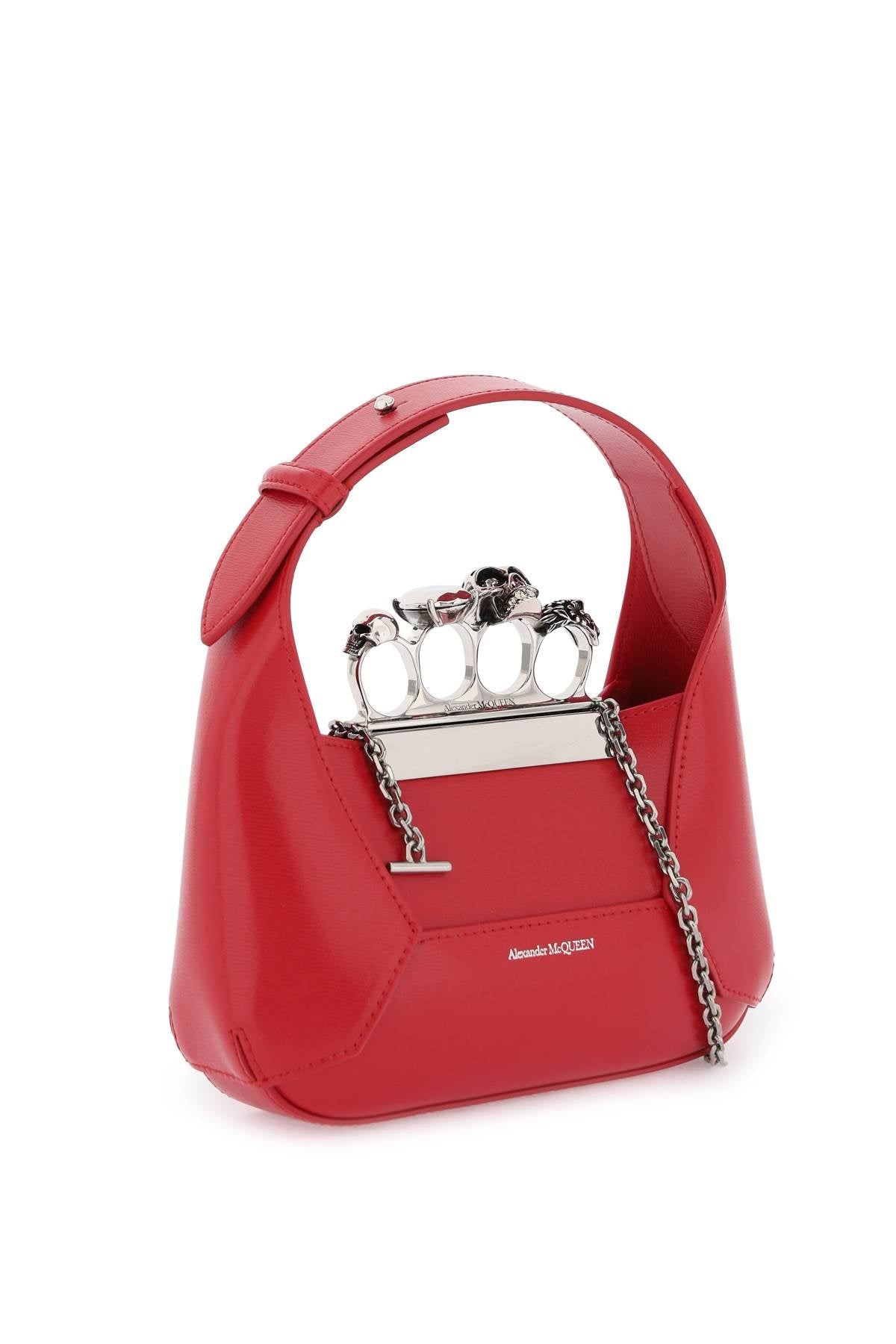 Alexander mcqueen 'the jewelled hobo' mini bag