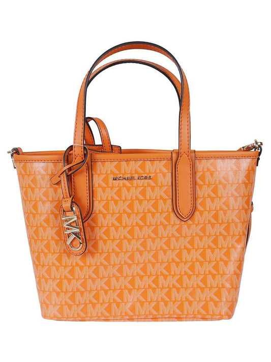 Michael Michael Kors All-Over Logo Printed Small Tote Bag