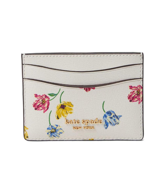 Morgan Tulip Toss Printed Soft Milling PVC Card Holder