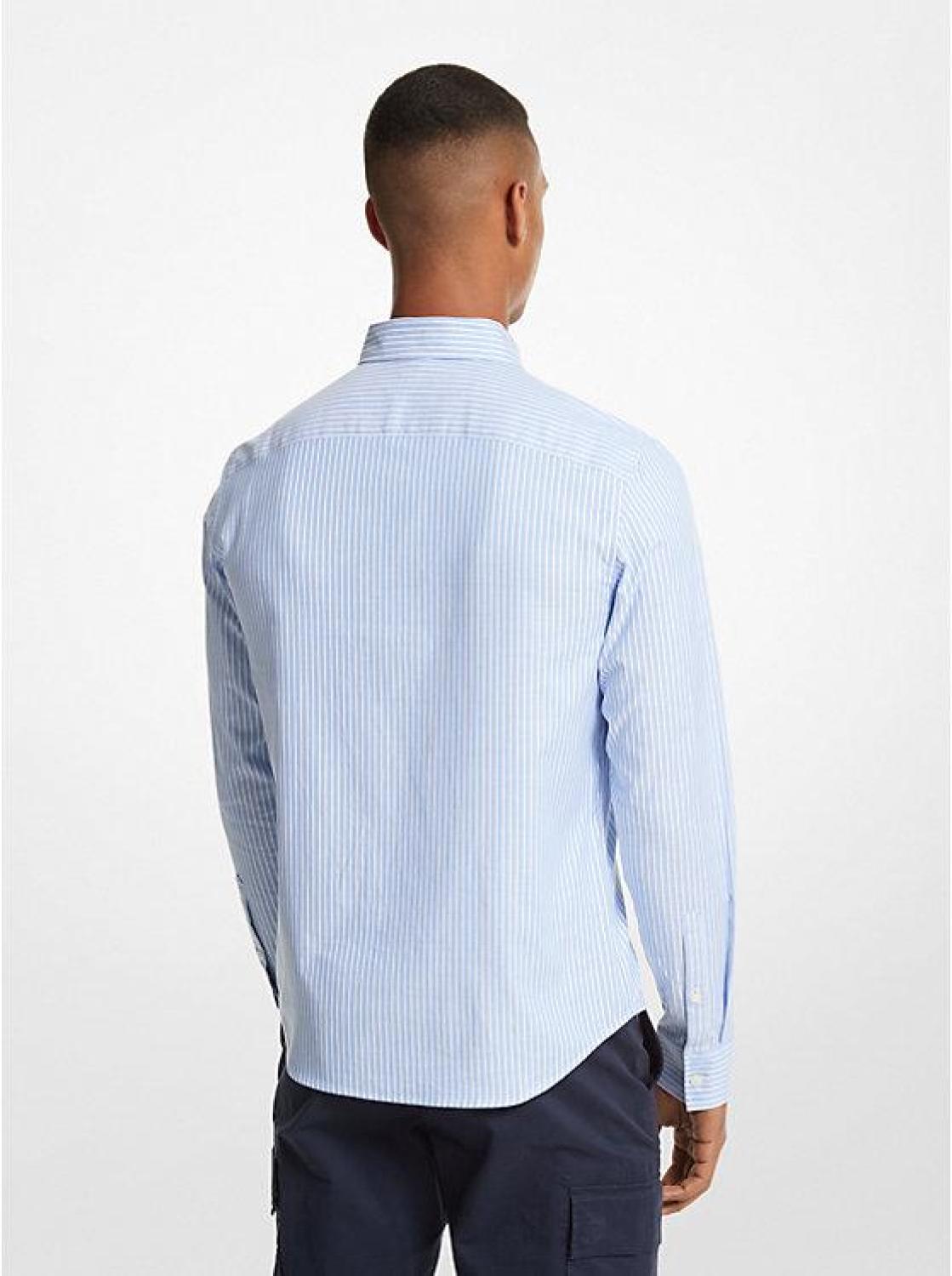 Striped Stretch Cotton Shirt