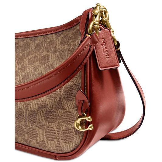 Signature Coated Canvas Convertible Cary Crossbody