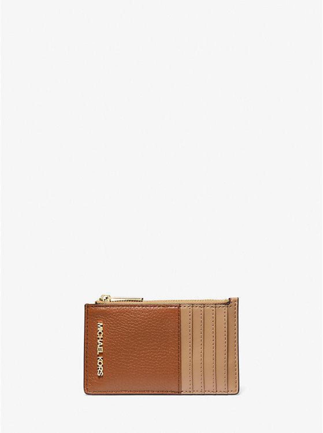 Jet Set Travel Medium Two-Tone Leather Card Case