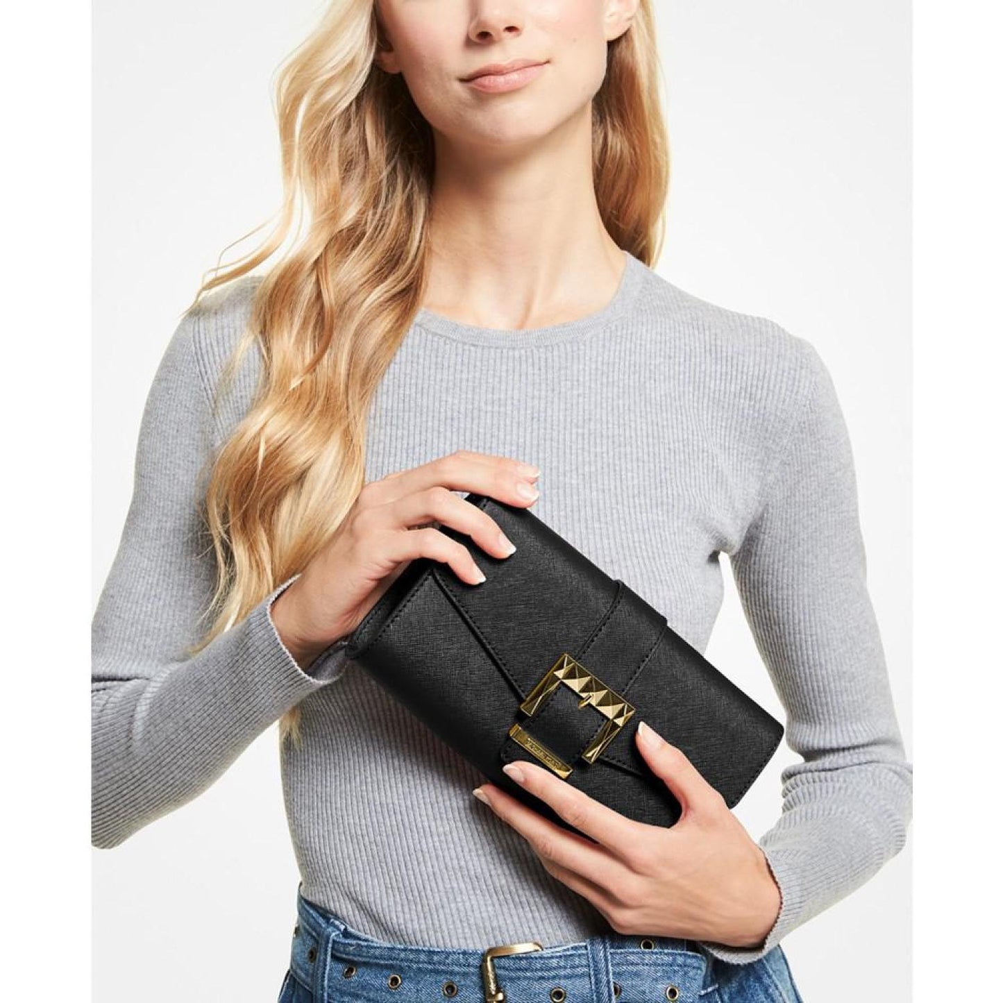 Penelope Medium Leather Clutch