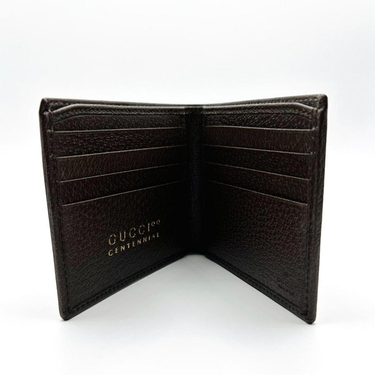 Gucci 100 Centennial Men's  Leather Bifold Wallet