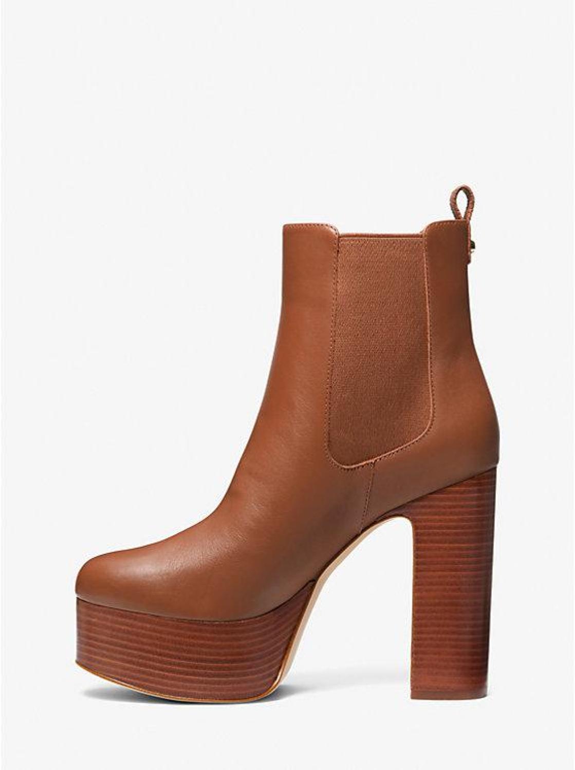 Natasha Leather Platform Boot