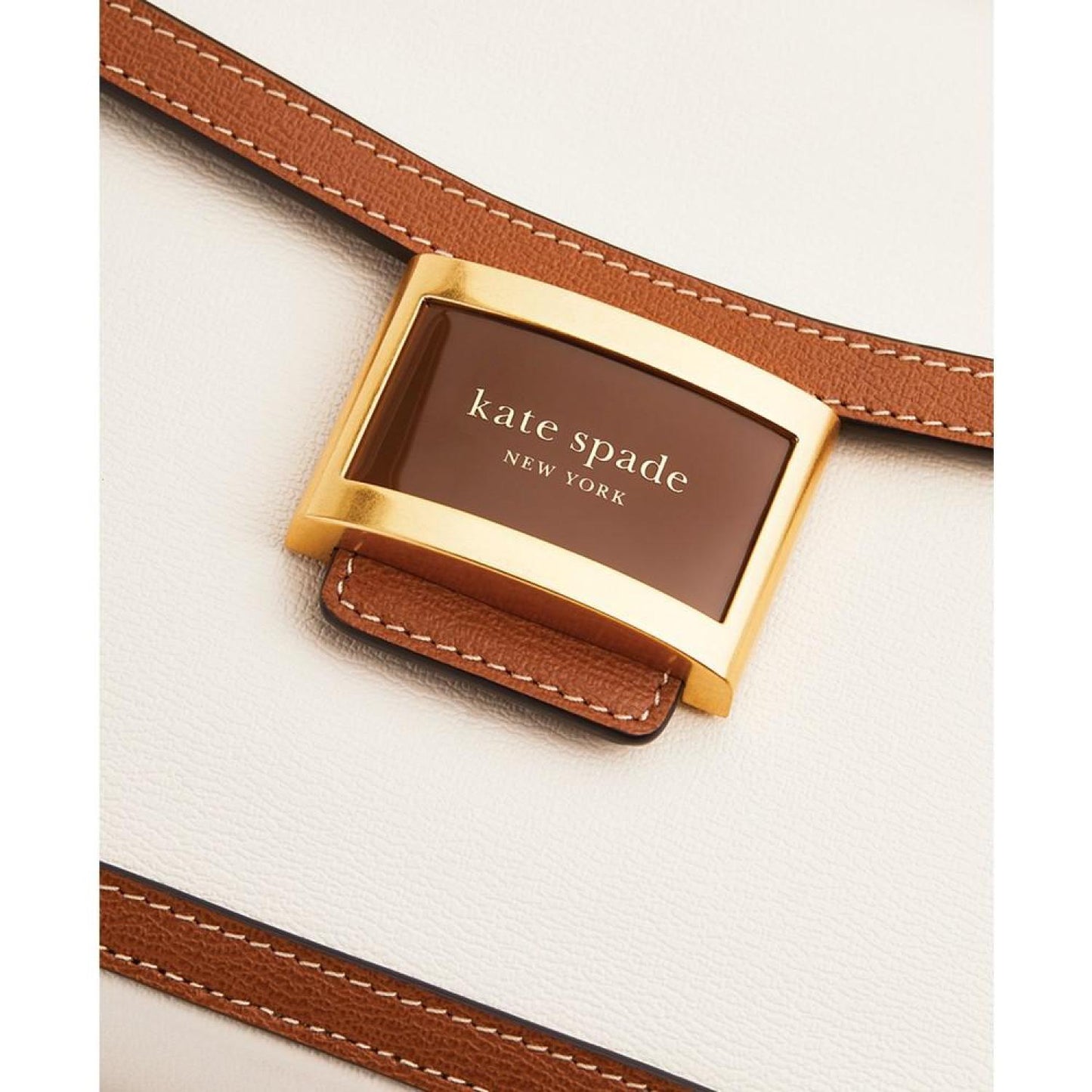 Katy Colorblocked Textured Leather Medium Shoulder Bag