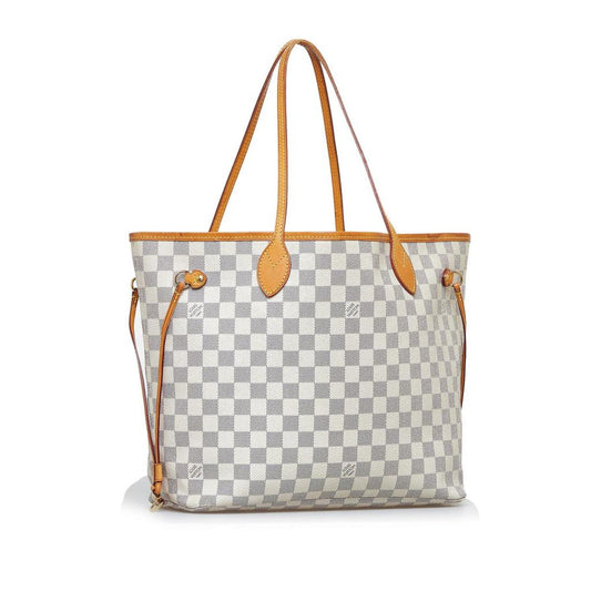 Louis Vuitton Damier Azur Neverfull MM Canvas Tote Bag (Pre-Owned)