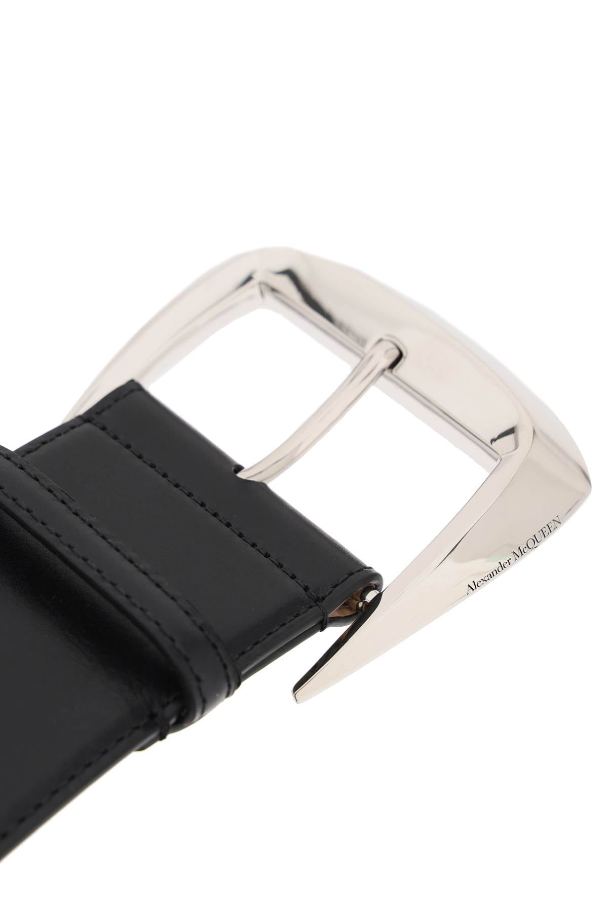 Alexander mcqueen geometric buckle waist belt