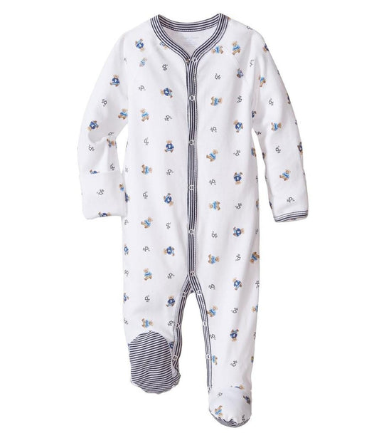 Bear-Print Cotton Coverall (Infant)