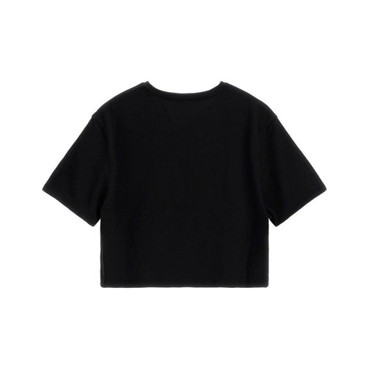 Big Girls Stretch Jersey Rhinestone and Embroidered Sequin Logo Top