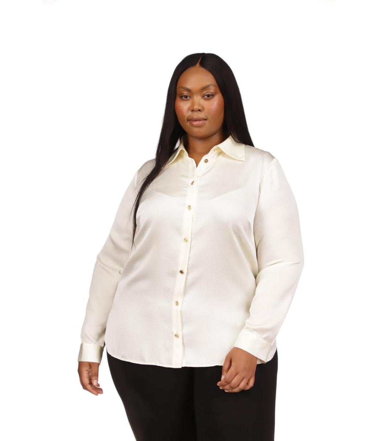 plus size satin top