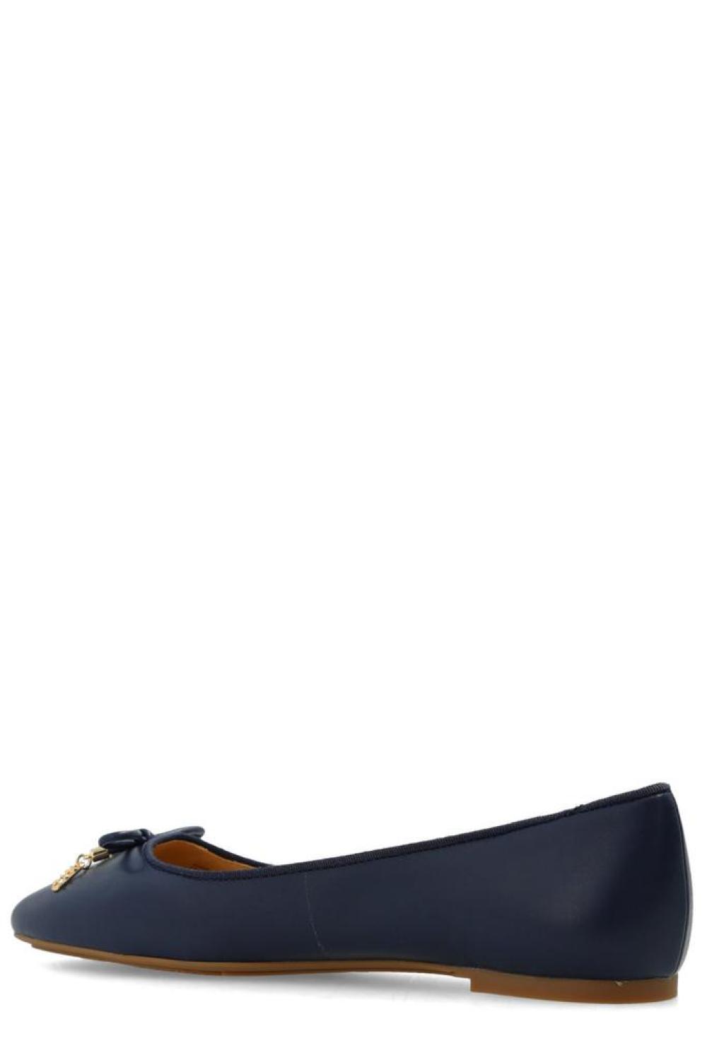 Michael Michael Kors Logo Charm Round Toe Flat Shoes