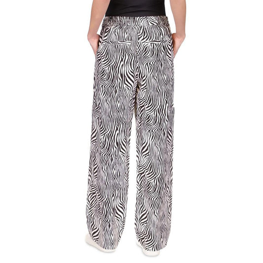 Women's Zebra Linen Cargo Pants