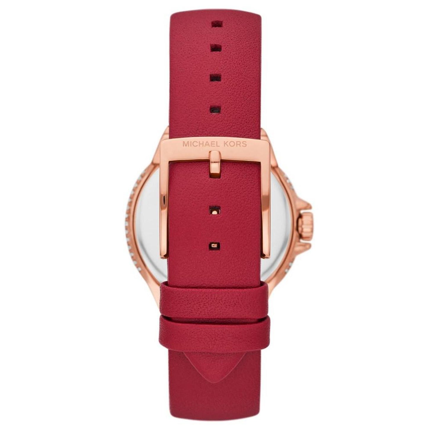 Women's Limited Edition Camille Three-Hand Red Leather Strap Watch 33mm