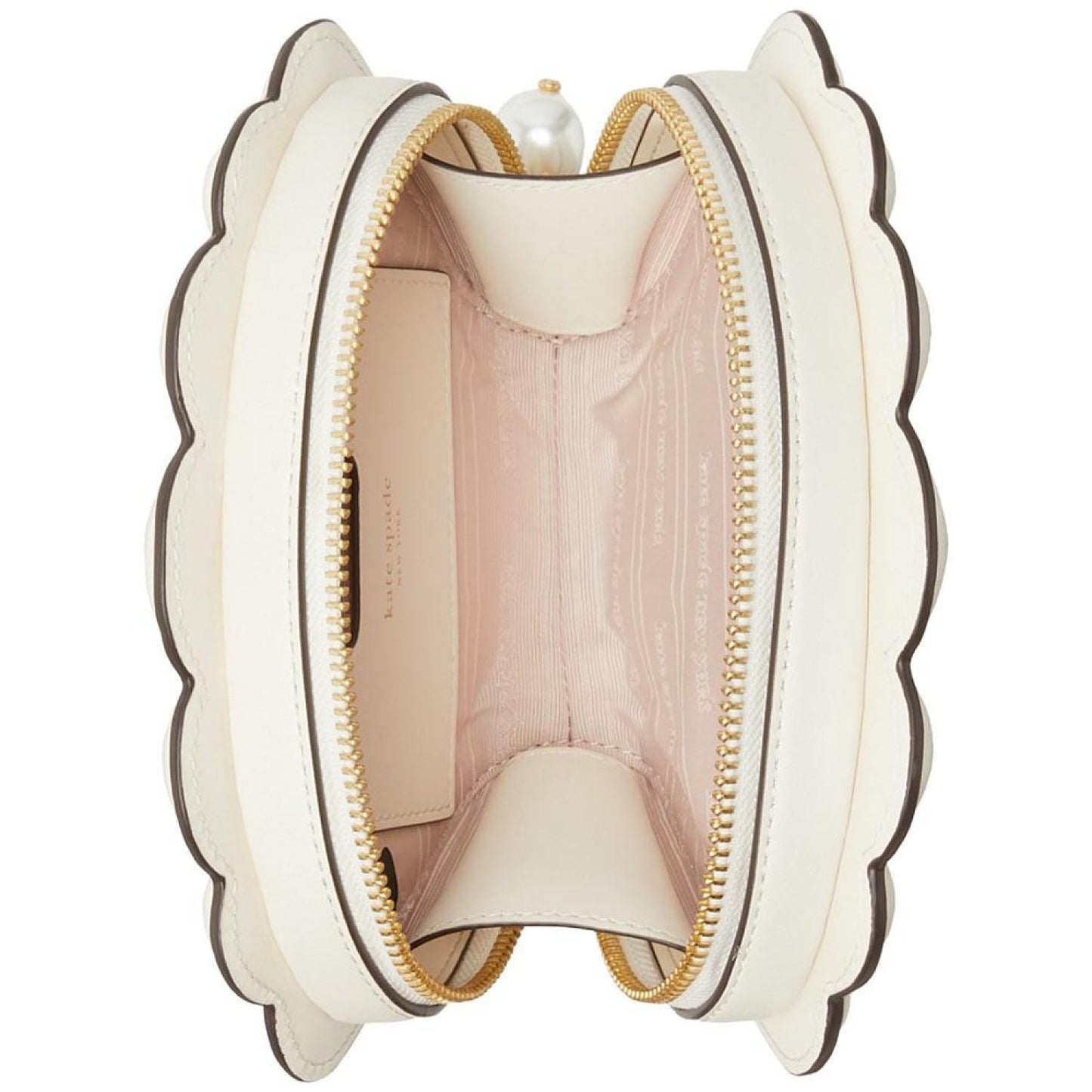 Under the Sea Pearlized Smooth Leather Seashell Mini Crossbody