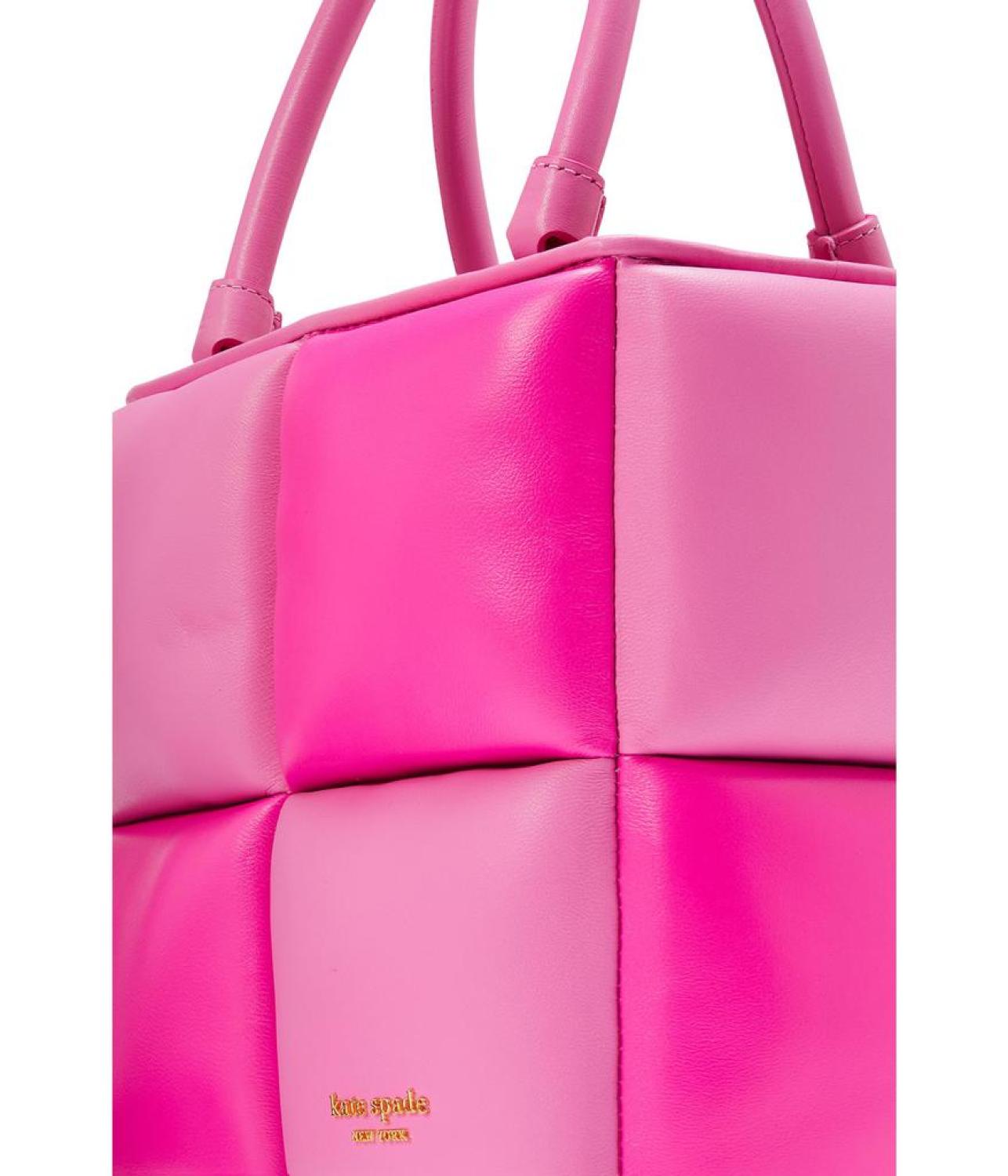 Boxxy Colorblocked Smooth Leather Tote