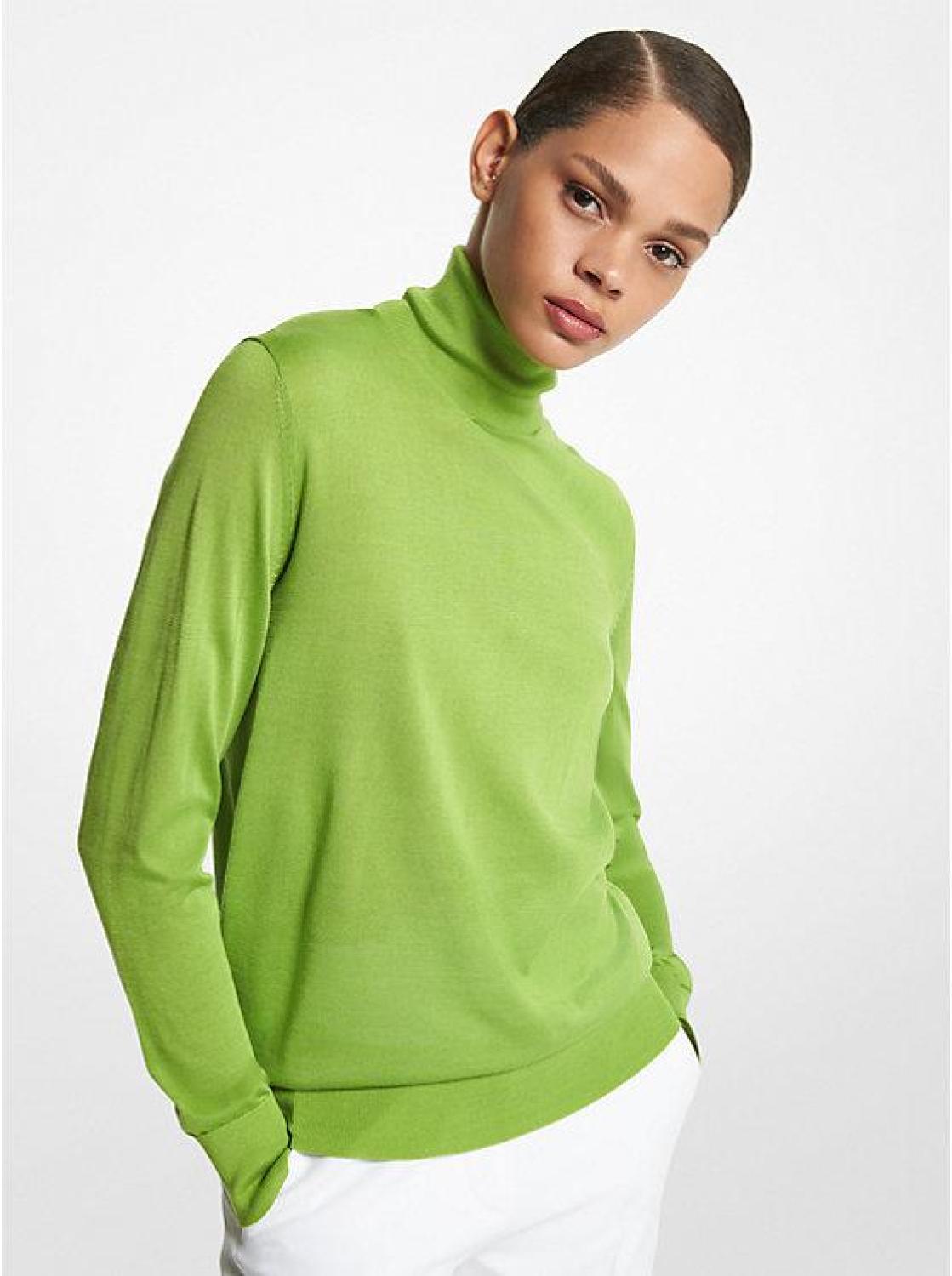 Joan Featherweight Silk Turtleneck Sweater