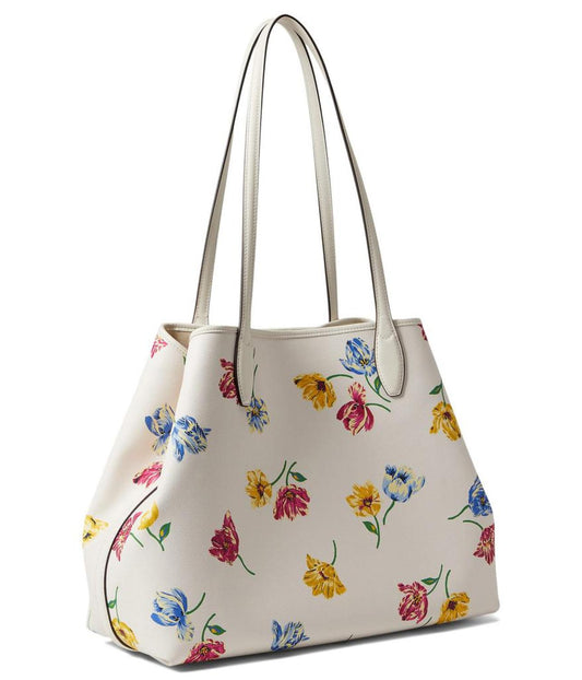 Sutton Tulip Toss Printed PVC Medium Tote