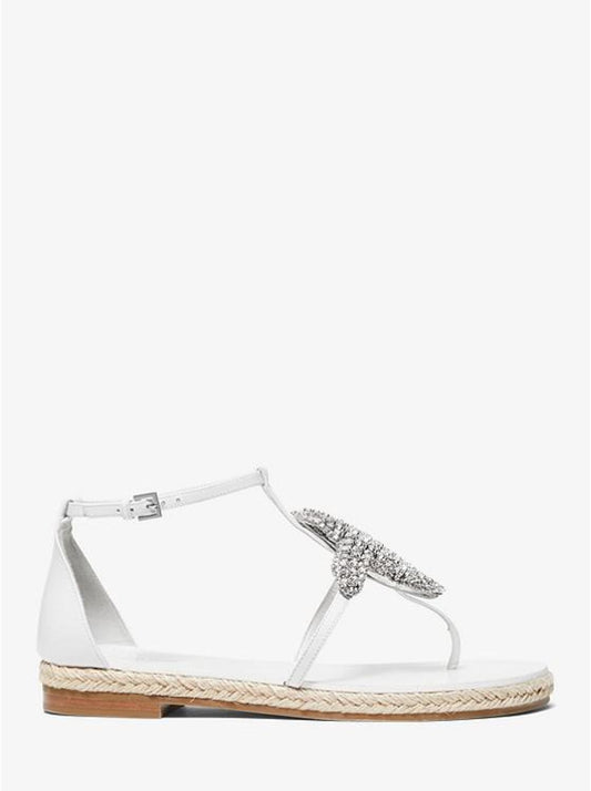 Annabeth Starfish-Embellished Leather Sandal