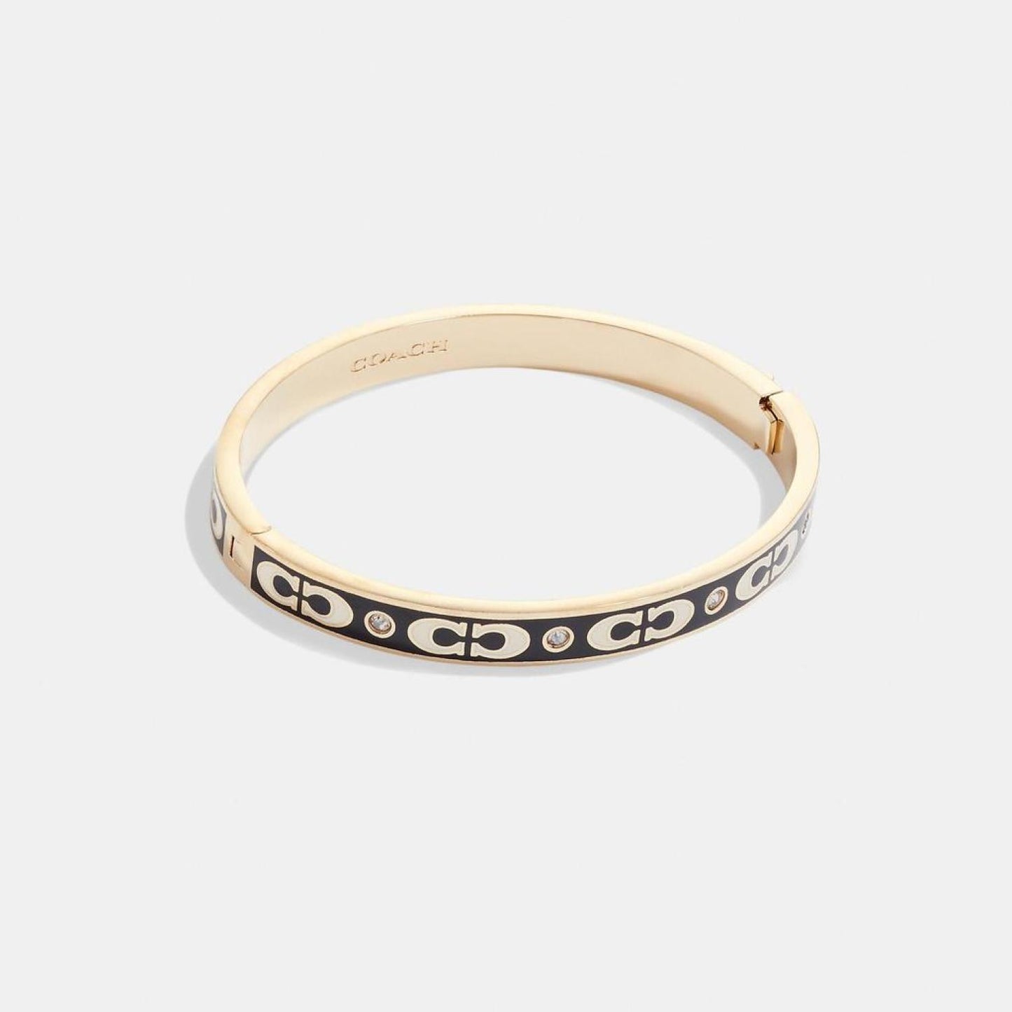 Coach Outlet Signature Enamel Hinged Bangle