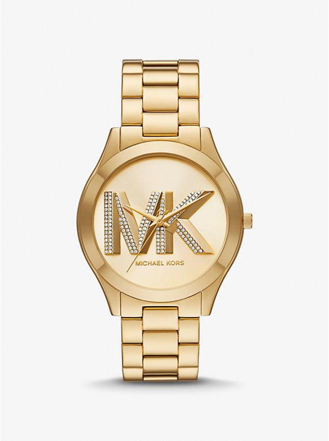 Oversized Slim Runway Gold-Tone Watch