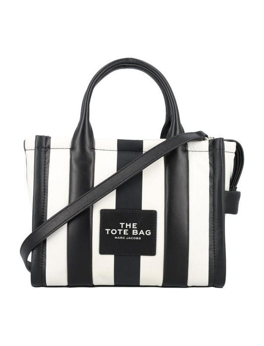 Marc Jacobs Striped Zip-Up Small Tote Bag