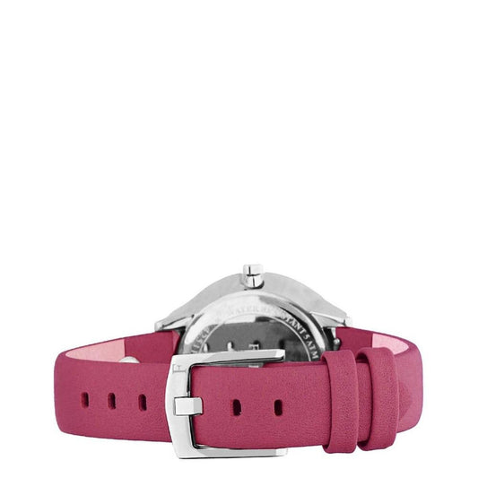 Women's Pin Pink Dial Calfskin Leather Watch