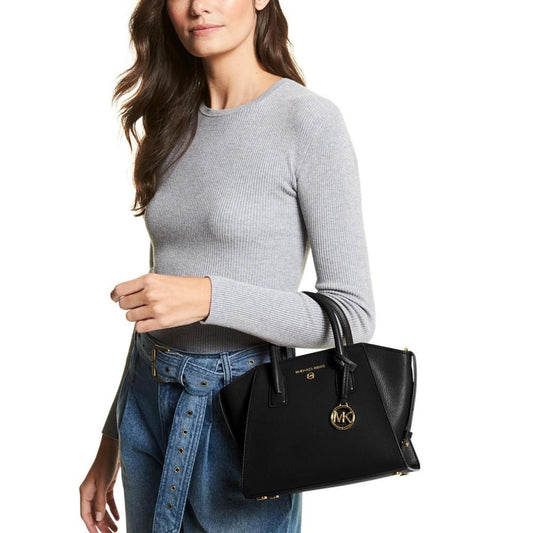 Leather Avril Small Top Zip Satchel