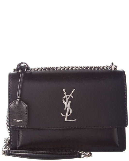 Saint Laurent Sunset Medium Leather Shoulder Bag, ns