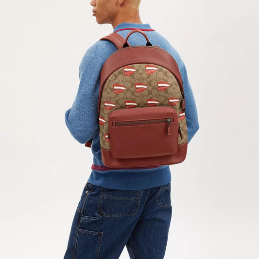 Coach Outlet Coach X Tom Wesselmann West Backpack In Signature Canvas