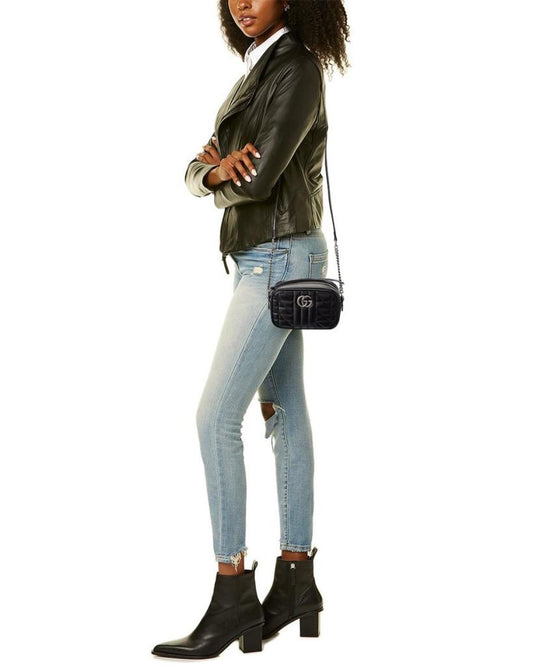 Gucci GG Marmont Mini Matelasse Leather Crossbody