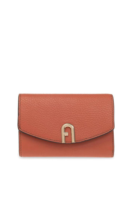 Furla Logo Plaque Zip Detailed Wallet