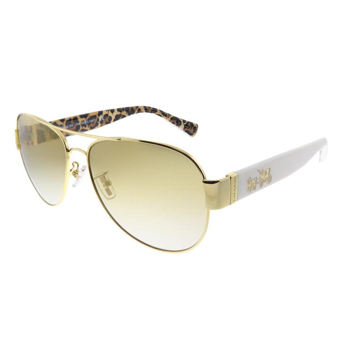 Coach HC 7059 92496E Womens Pilot Sunglasses
