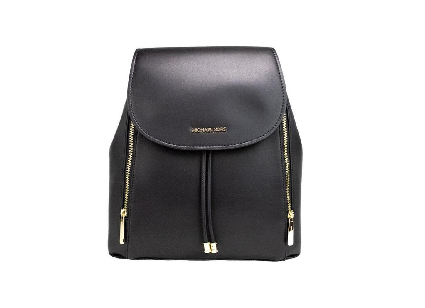 Michael Kors Phoebe Medium Smooth Leather Drawstring Flap Backpack Women's Bookbag