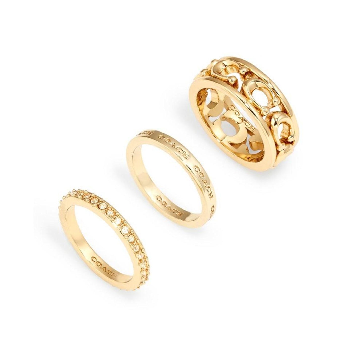Signature Openwork Ring Set, 3 Pieces
