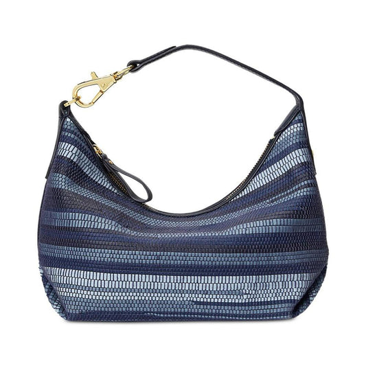 Kassie Medium Striped Shoulder Bag