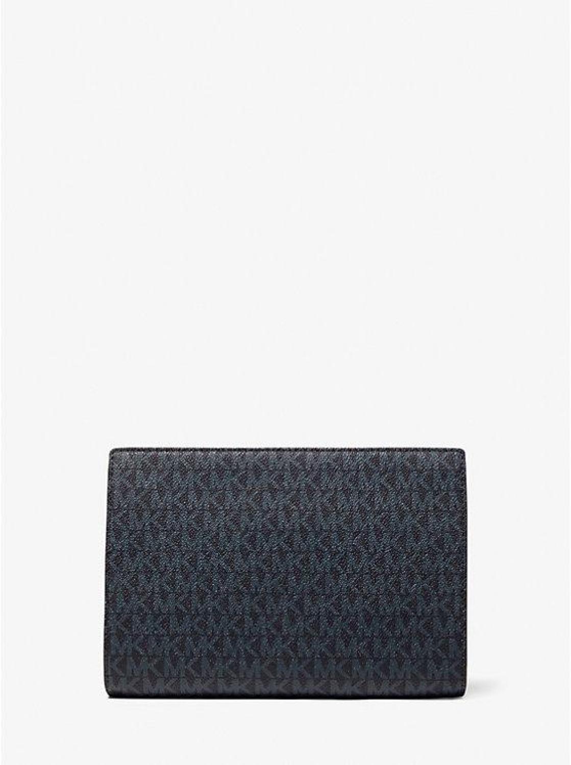 Medium Logo Stripe Zip Pouch