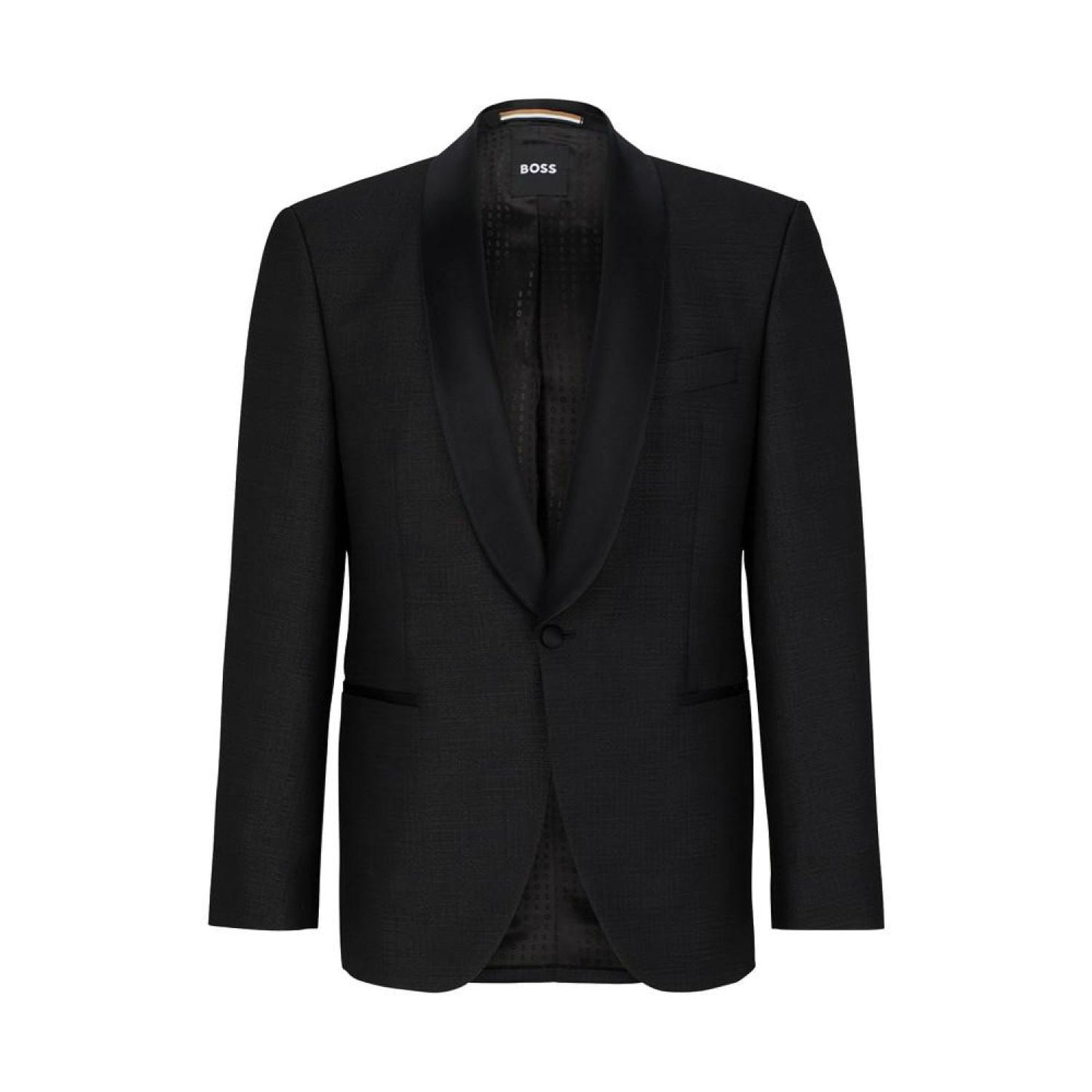 Men's Checked Regular-Fit Tuxedo Jacket