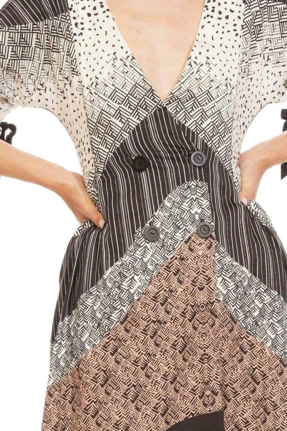 Capucine Dress In Desert Coast