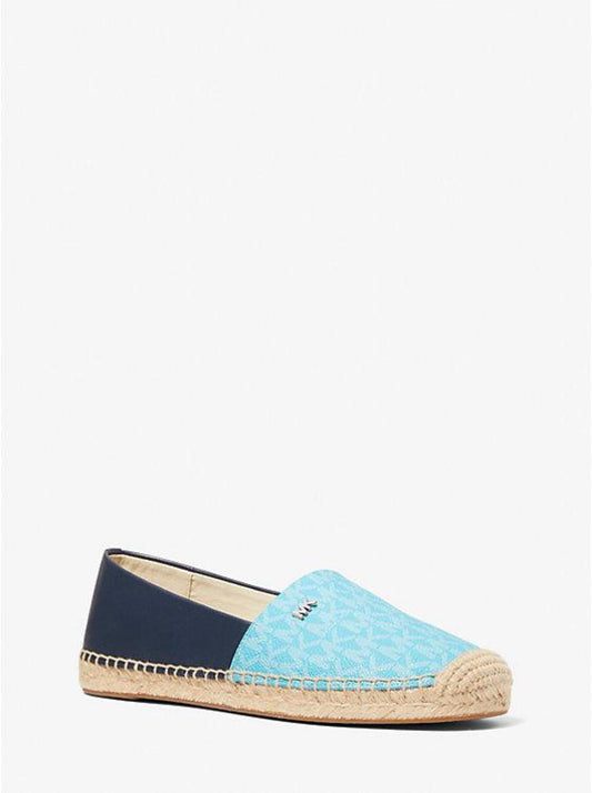 Kendrick Logo and Leather Slip-On Espadrille