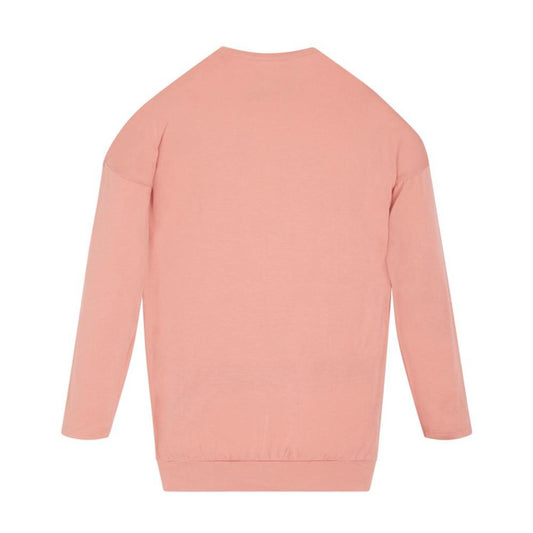 Big Girls Slinky Stretch Screen Print and Sequin Artwork Top