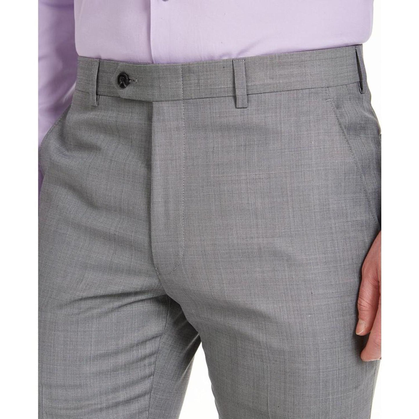 Men's Modern-Fit Airsoft Stretch Suit Pants