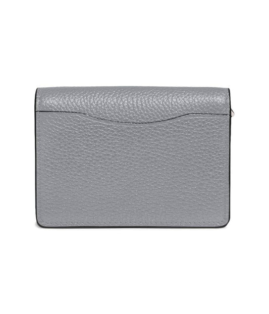 Refined Calf Leather Half Flap Card Case