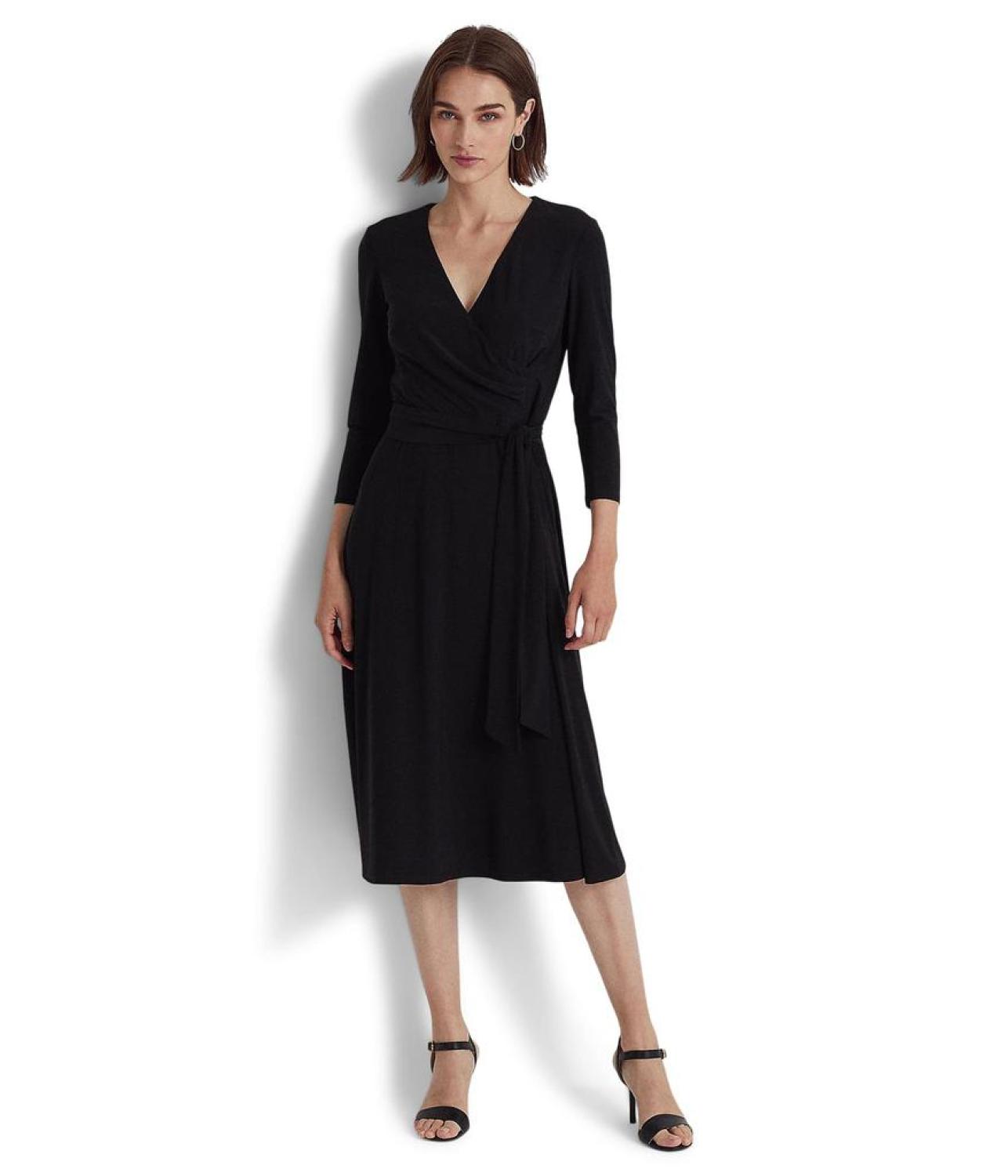 Jersey-Matte Midi Dress