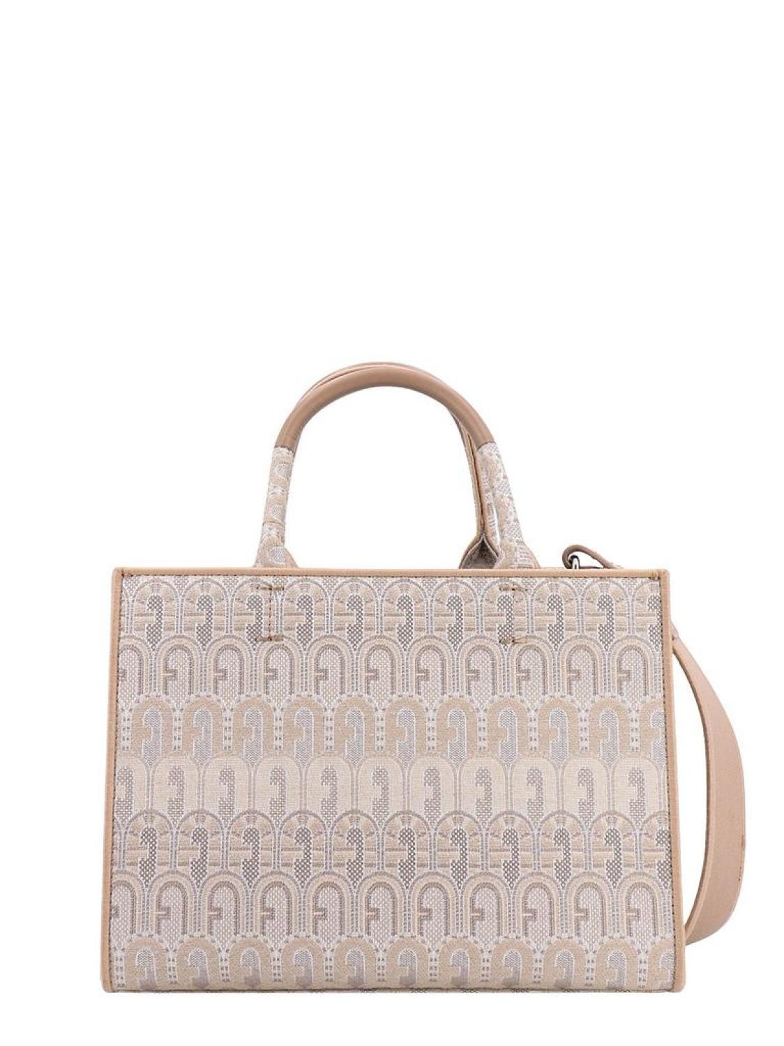 Furla Logo Monogram Top-Handle Tote Bag