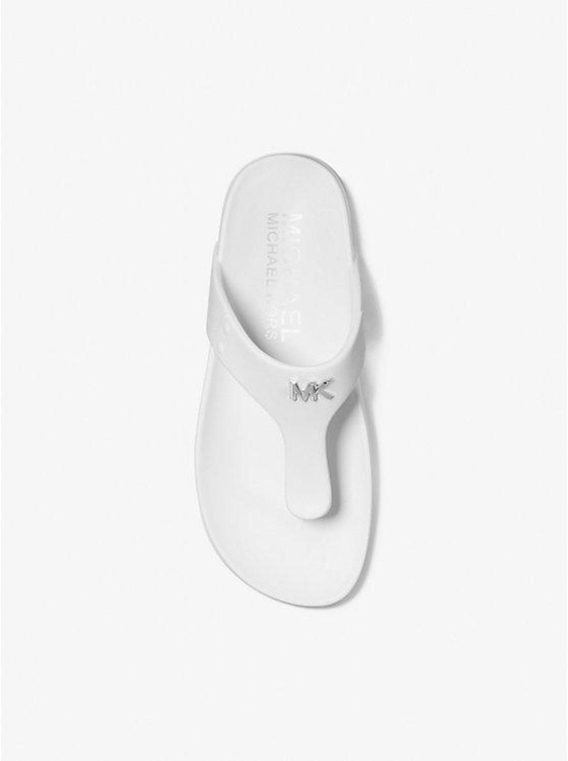 Linsey Logo Rubber T-Strap Sandal